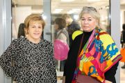 Директор РГДБ Мария Веденяпина и вдова С. Михалкова Юлия Субботина